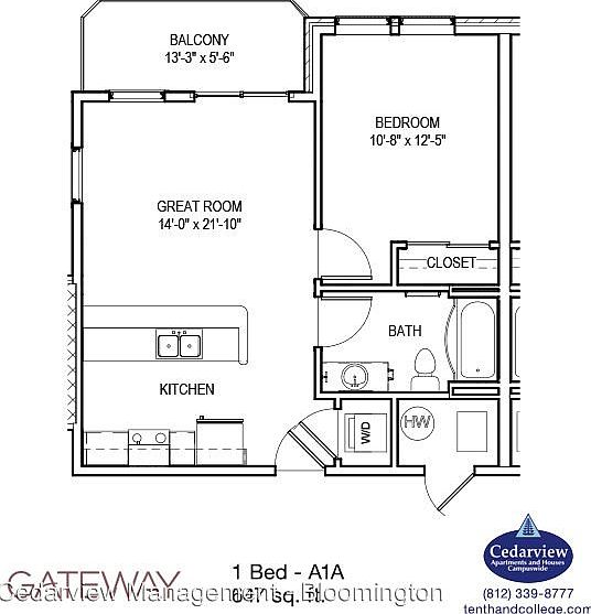 1st image of 1280 N College Ave APT 301