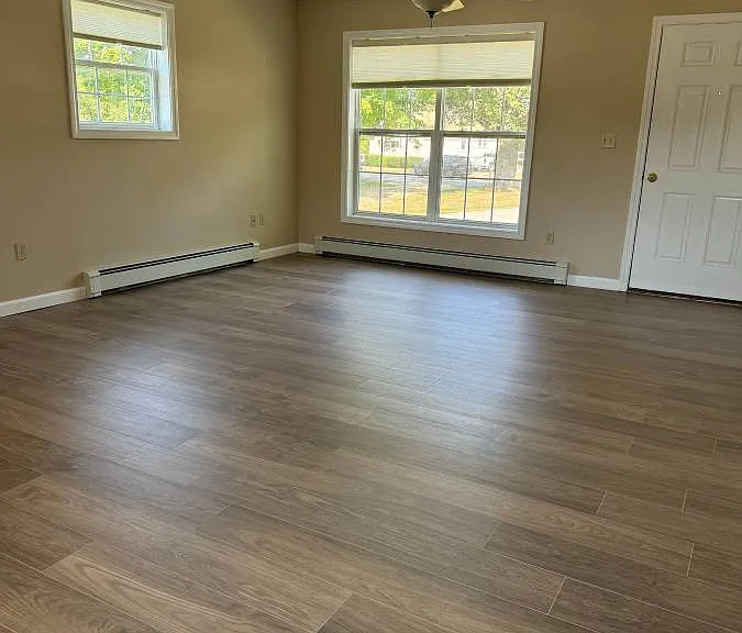 Main level living room space view from kitchen