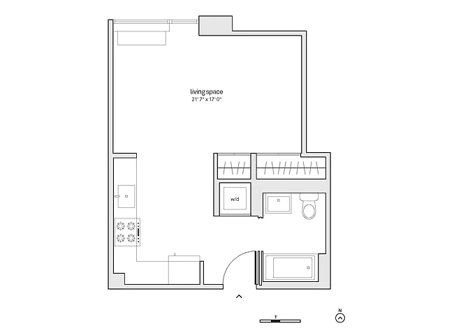 Floor plan Studio-S4-R26-27