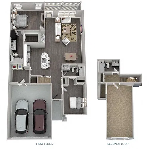 Floor plan 3 Bedroom - 3 Bath With Basement