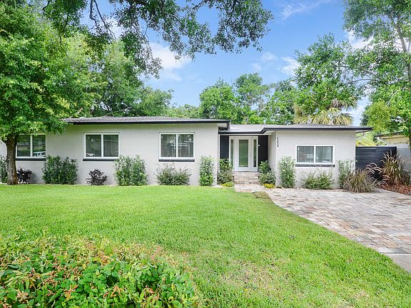 new landscaping and lighting