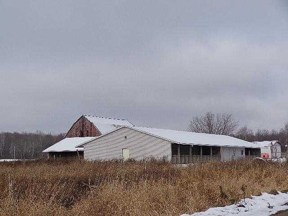 Dog Kennel / Red Barn in Background
