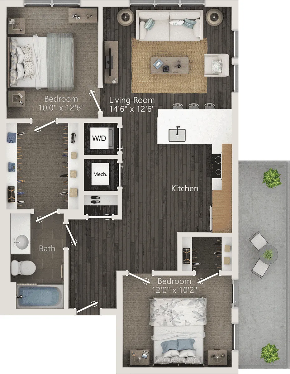 Floor plan B1PH