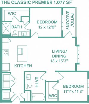 3302 Classic Premier 1,077 SqFt