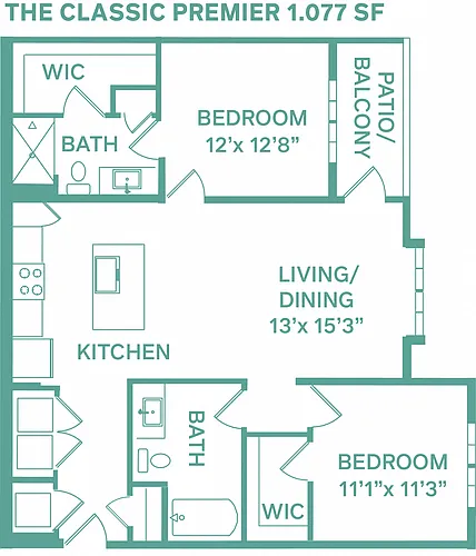 Floor plan Classic Premier (Classic B1b)