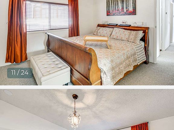 Master bedroom with king bed. Large closet and built in closet.