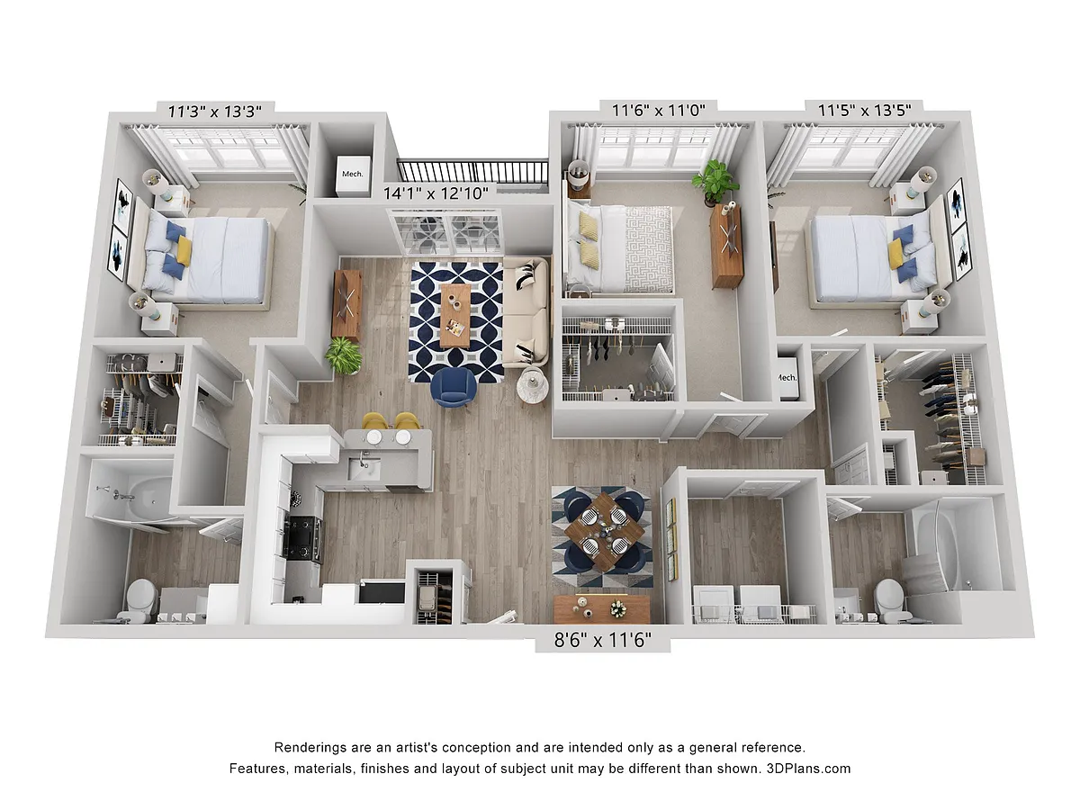 Floor plan C3 Renovated