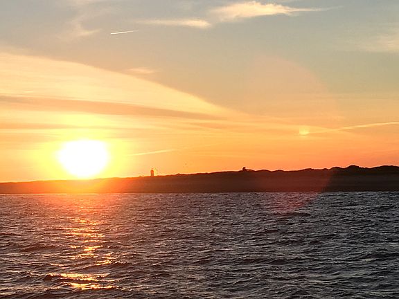 Evening sunset.