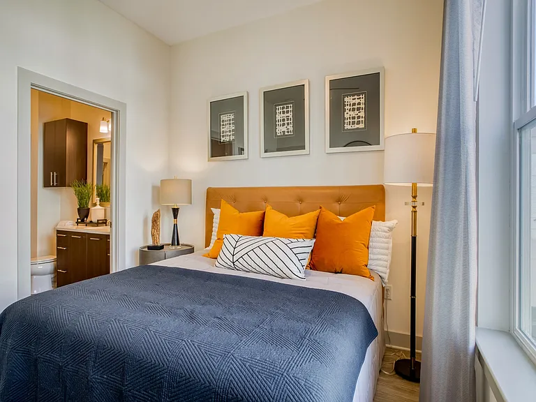 Spacious bedrooms accommodate any bed size.