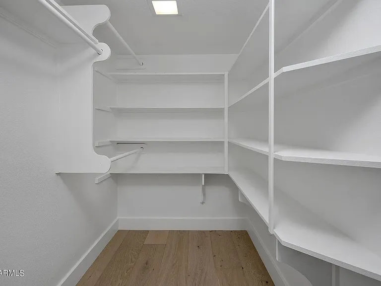 One of the walk-in closets