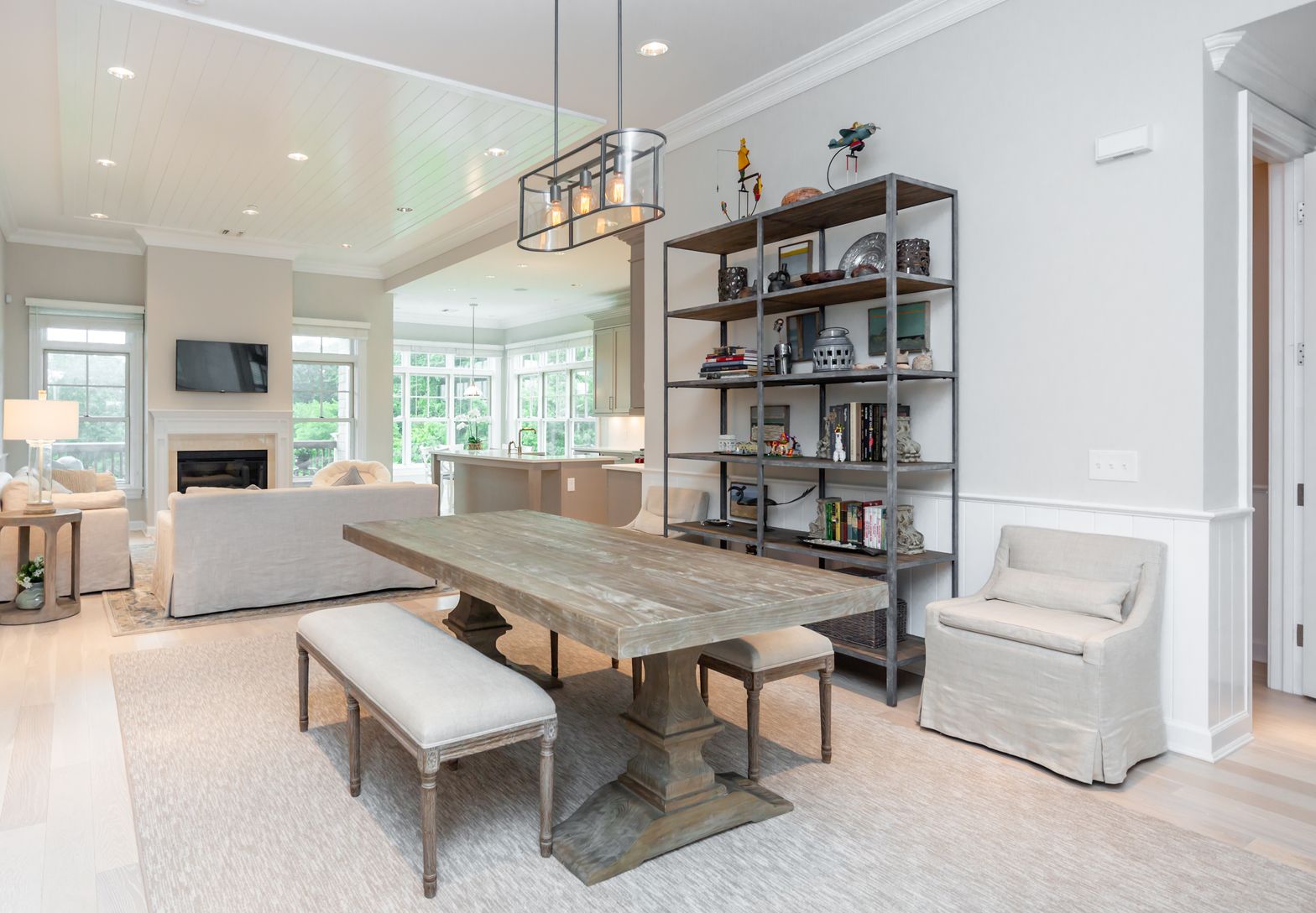 DIning area view to great room