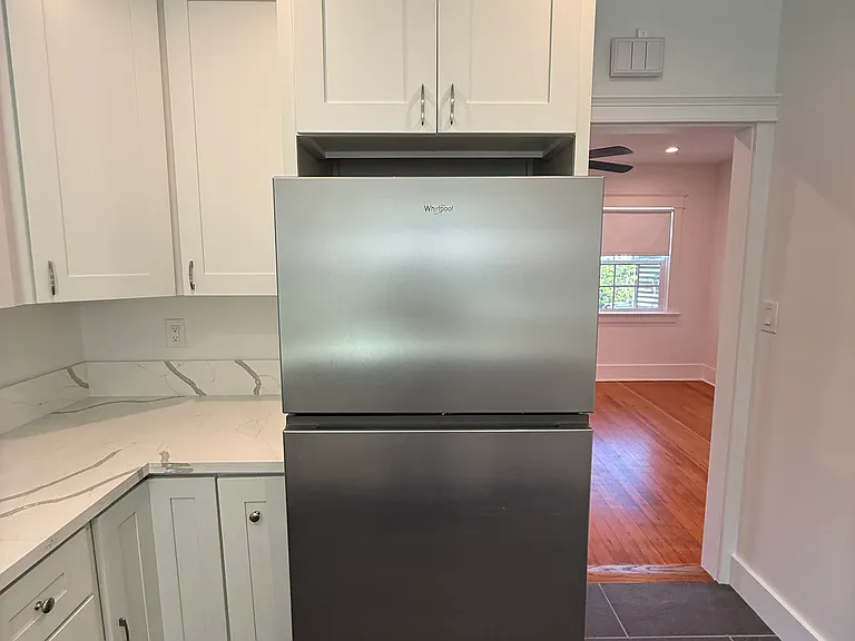 Stainless Steel Refrigerator with Built-In Ice Maker