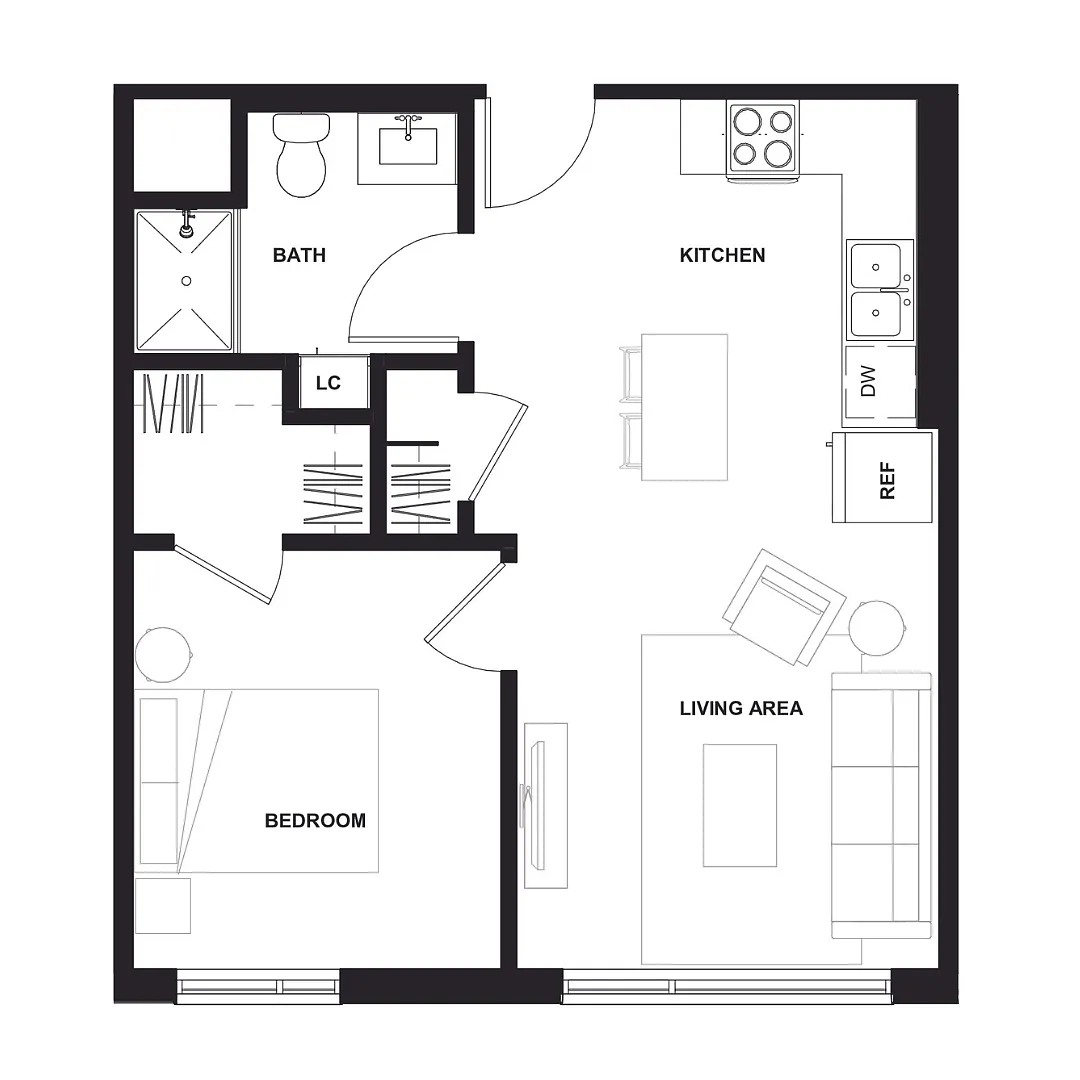 Floor plan B2-60 - Income Restrictions Apply