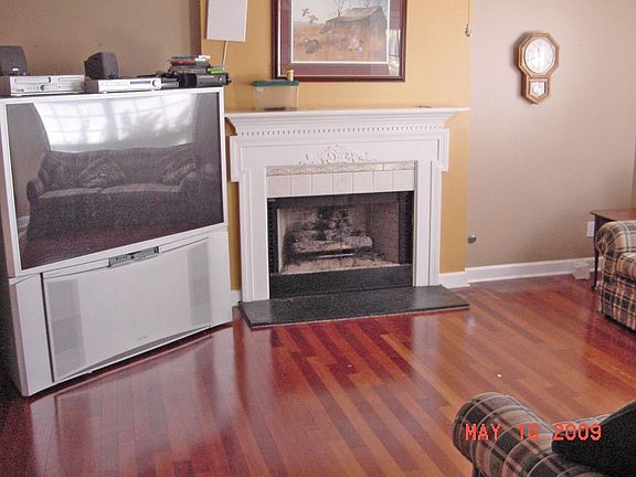 Hardwood floors with views to the kitchen