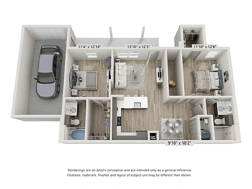 Floor plan B2a - Garage