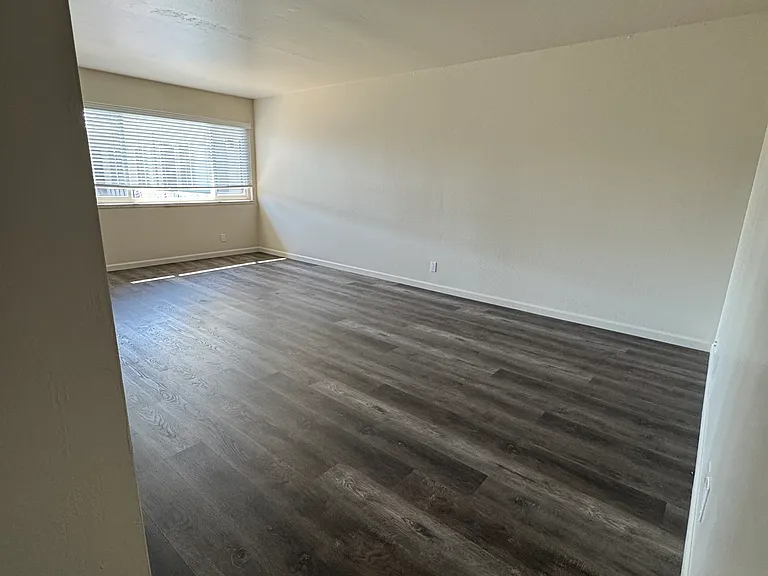 Seeing the living room from the hallway