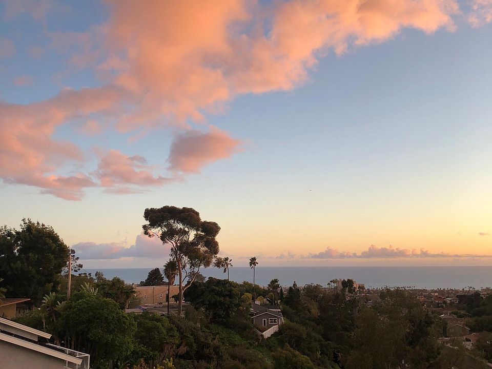 Ocean view from deck at sunset