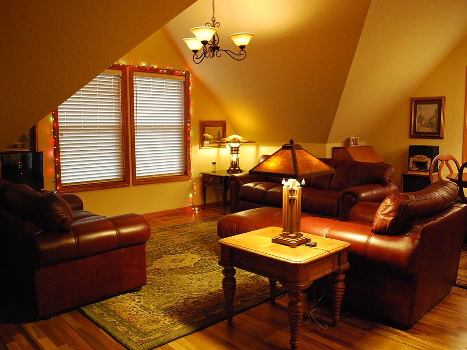 The living area upstairs