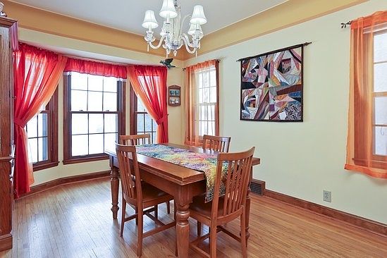 Spacious dining room