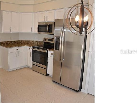 Kitchen with stainless steel appliances