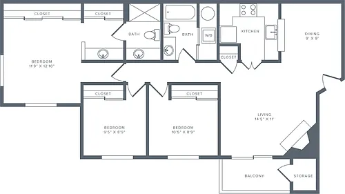 Floor plan MC01R Renovated