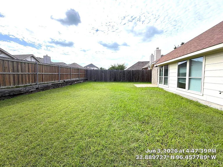 Fenced in yard