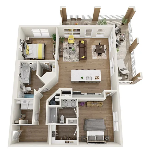 Floor plan 2C