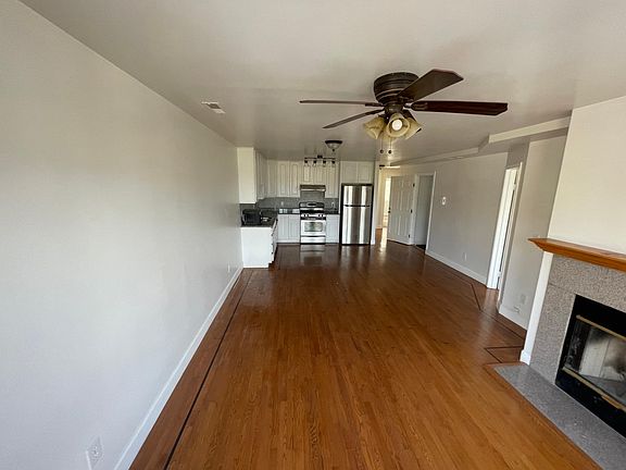 Living area facing the kitchen
