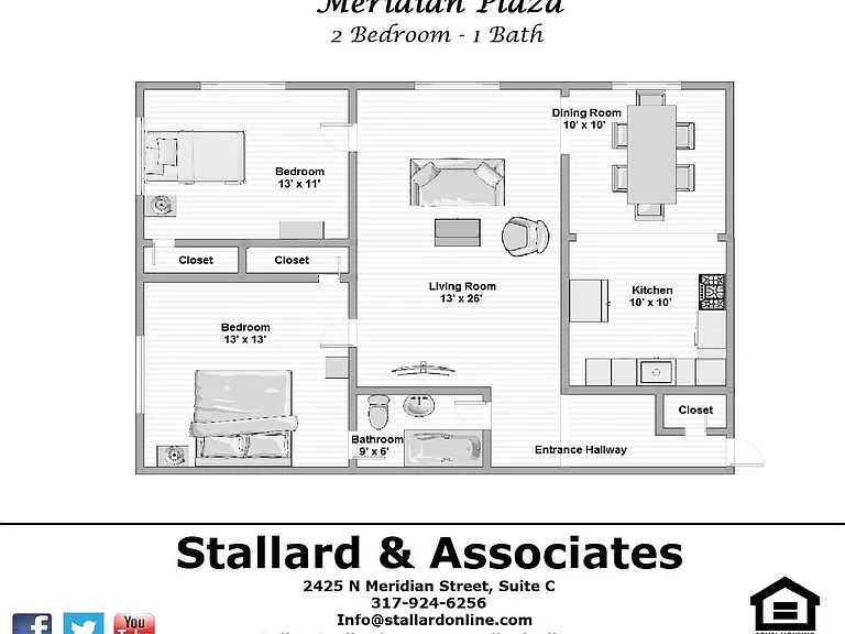 1 & 2 Bedroom Apartments in Downtown Indianapolis - Meridian Plaza Awaits You! — Photo 17