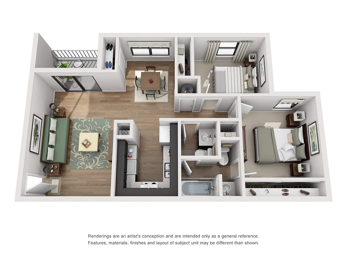 Floor plan B2 - Classic