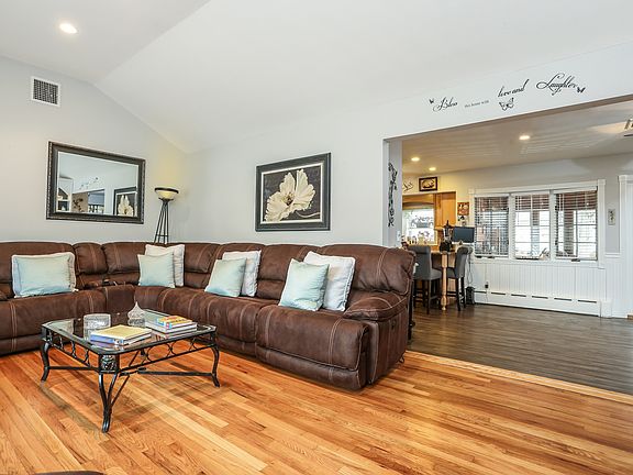 Living room facing kitchen