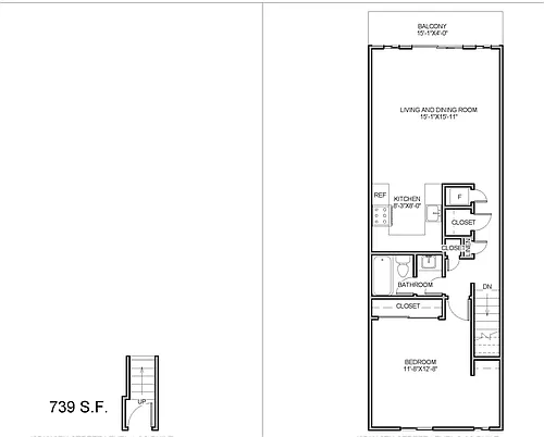 Floor plan 1x1D