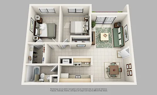 Floor plan Model B