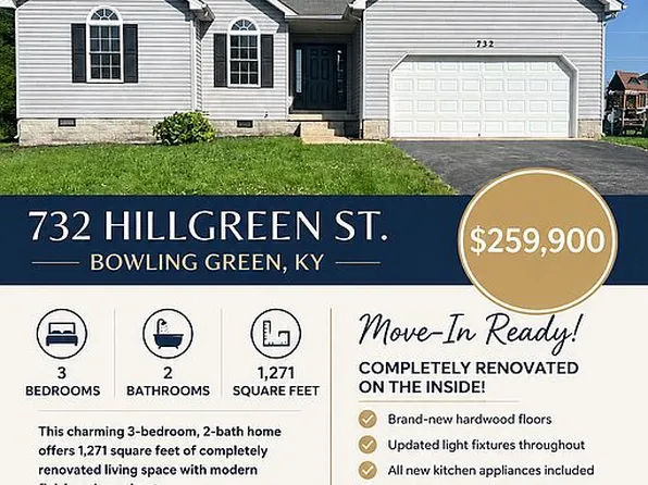 732 Hillgreen St, Bowling Green, KY 42101