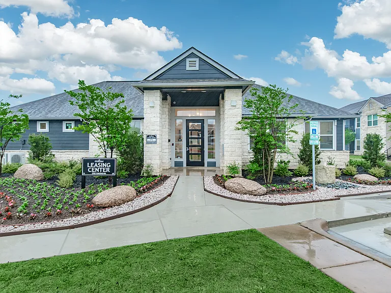 On-site leasing center exterior