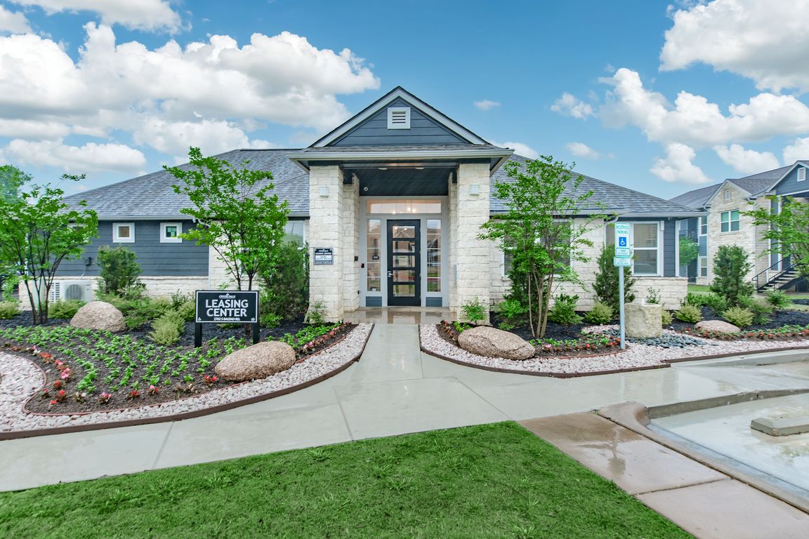 On-site leasing center exterior