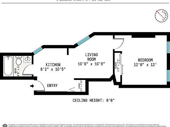 2nd image of 5 Cornelia St APT 3A