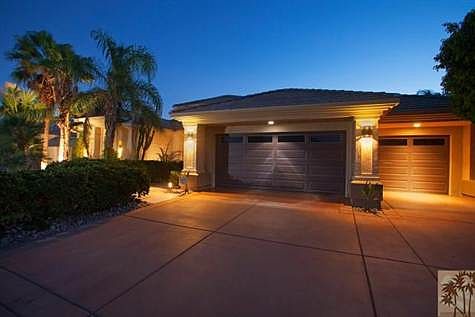 Front elevation with 3 car garage