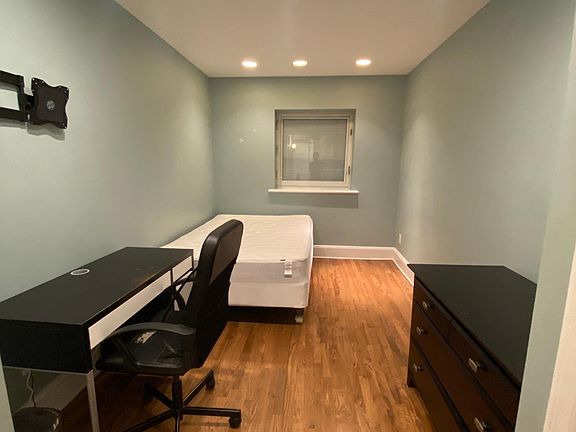 Bedroom furnished with bed, desk, dresser. Can provide sheets if needed.