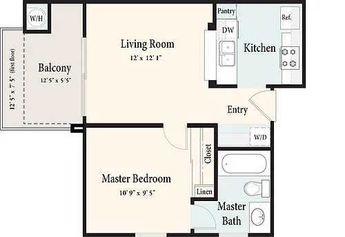 Floor plan Aspen - Down