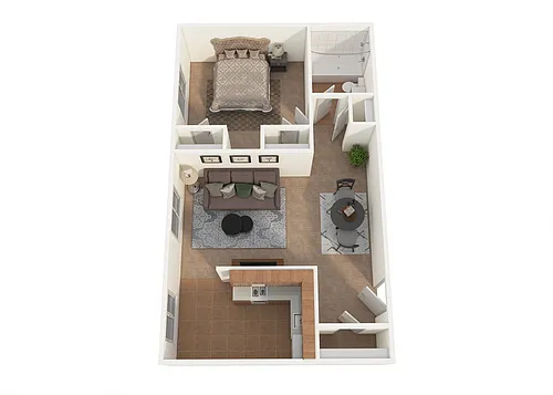 Floor plan One Bedroom