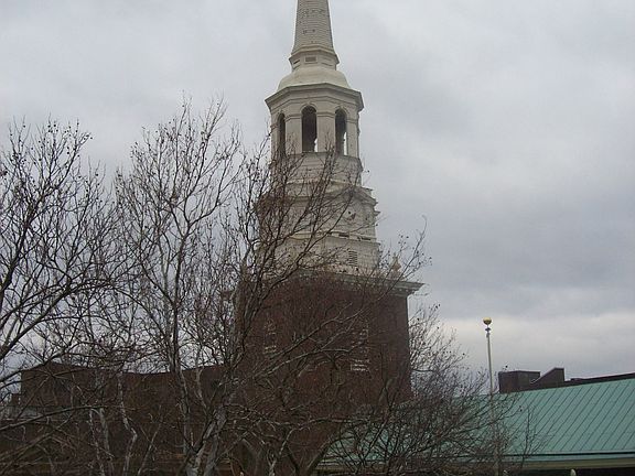 View of Christ Church out window