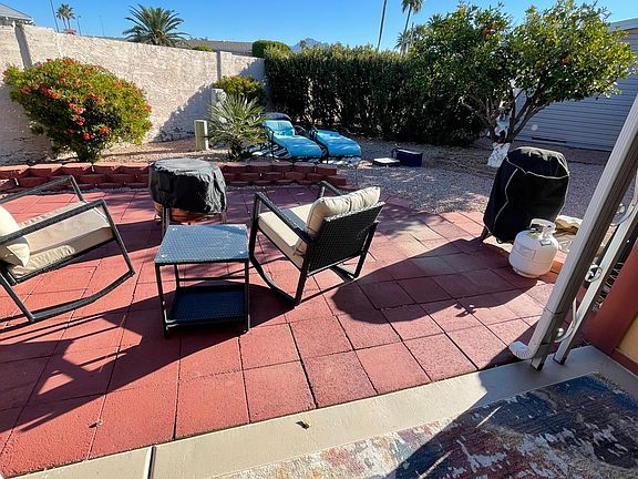 Grill for cooking out, fire pit for night campfires and lounge chairs for relaxation.