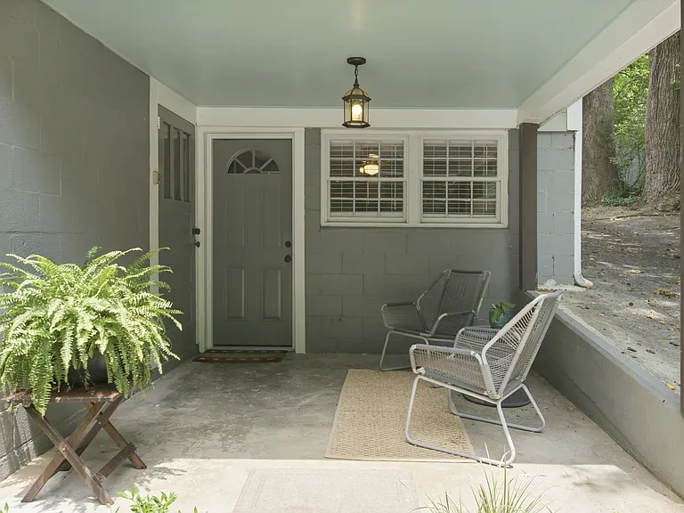 Front of the Terrace Level Unit in the back of this Bungalow Duplex.