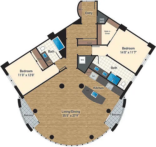Floor plan 405