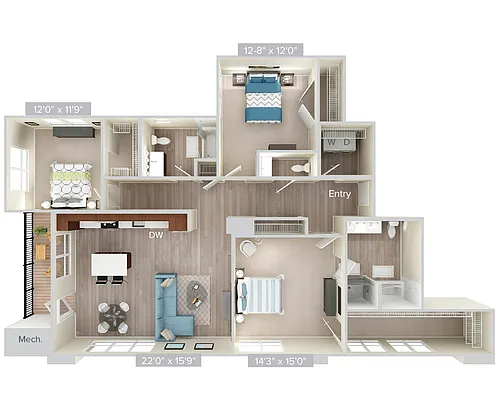 Floor plan C3-1682-upgrade-wd