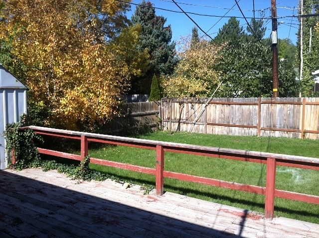 Good sized fenced backyard