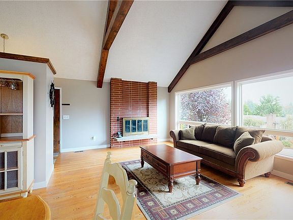 You will enjoy the warmth of the fireplace on a cool day. 