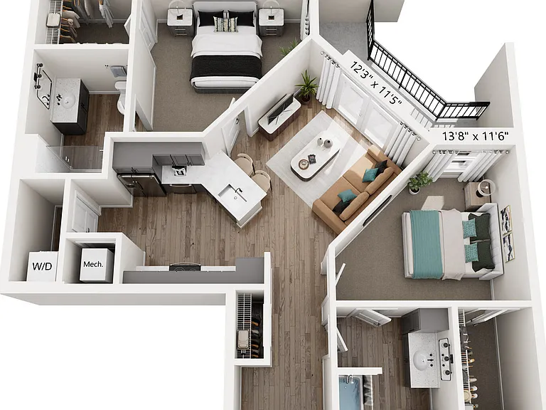 B2 floor plan The Hawkins