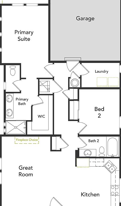 A layout of the Lupine floorplan